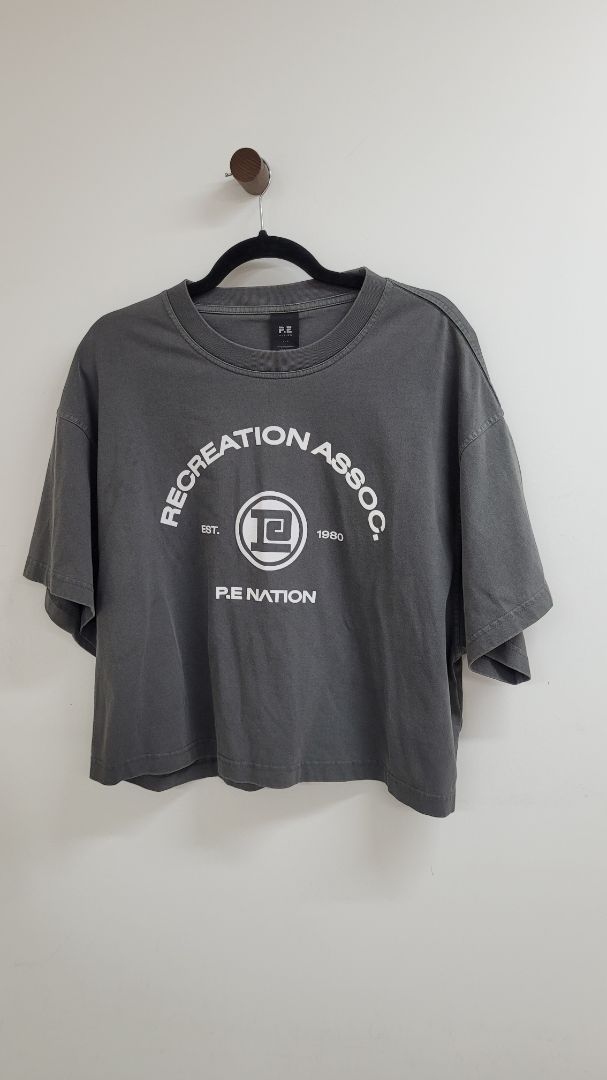 Black P.E Nation Short Sleeve Top, L