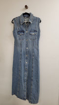Blue Zara Denim midi, M