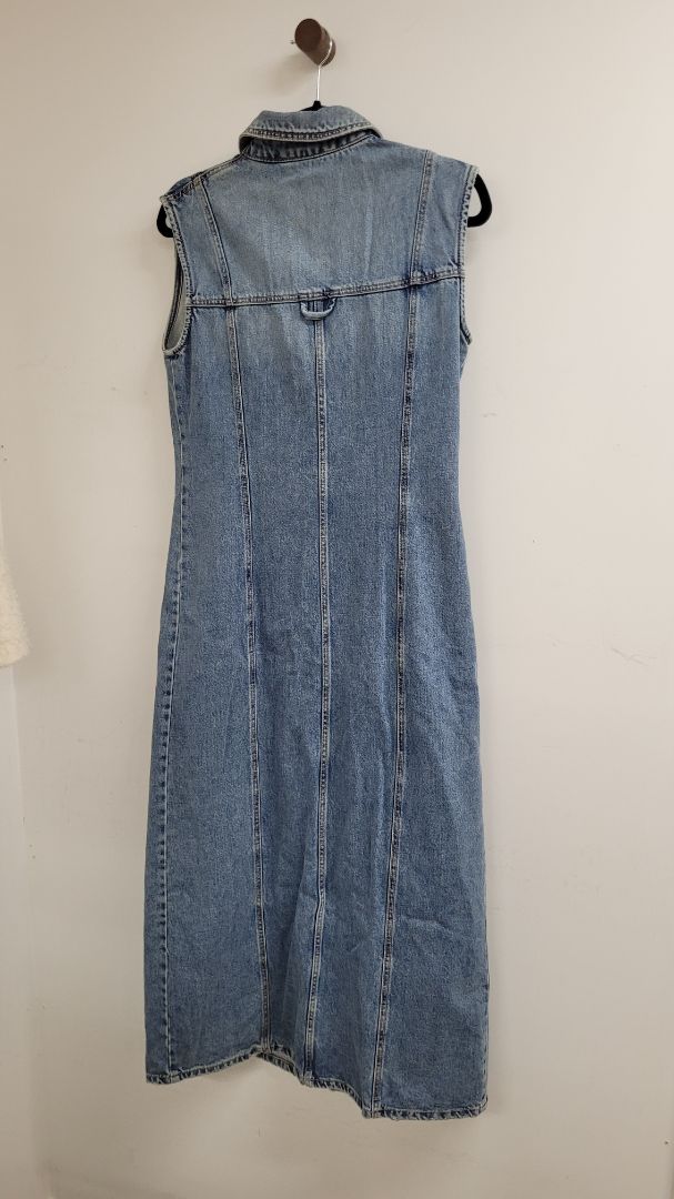 Blue Zara Denim midi, M