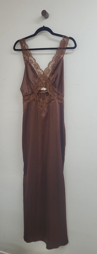 Brown Bronze snake Dress, AU10