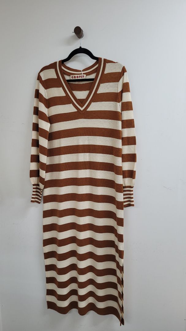Brown and white COOPER Dress, 8