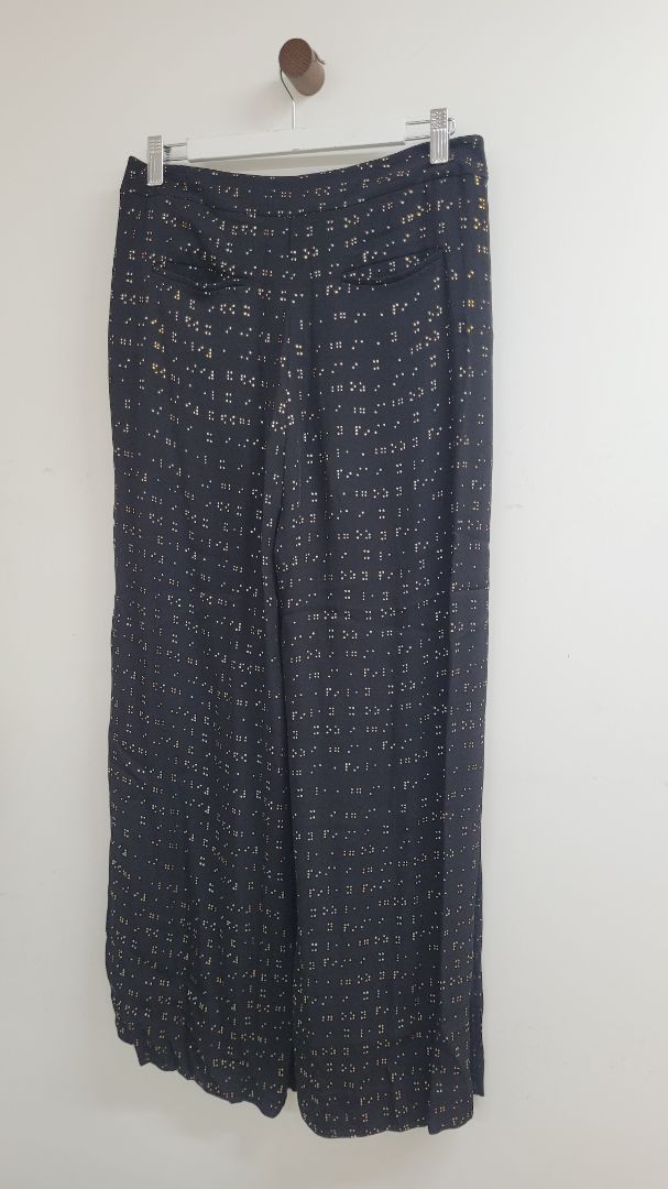 Black and gold Sass & Bide Pants, 8