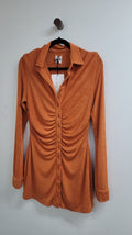 Orange With Jean Dress, S