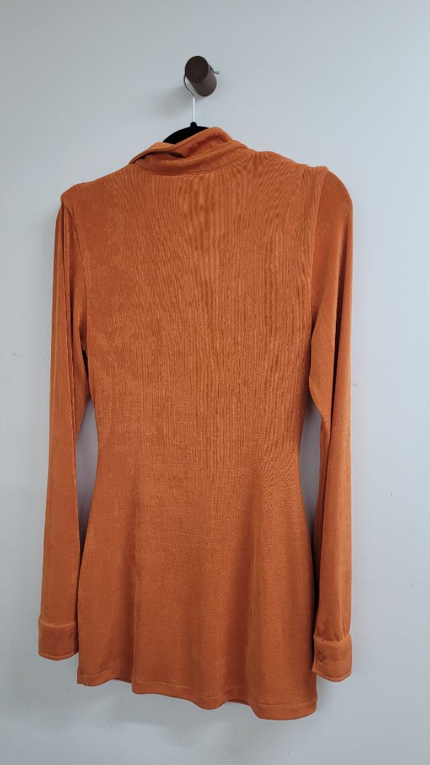Orange With Jean Dress, S