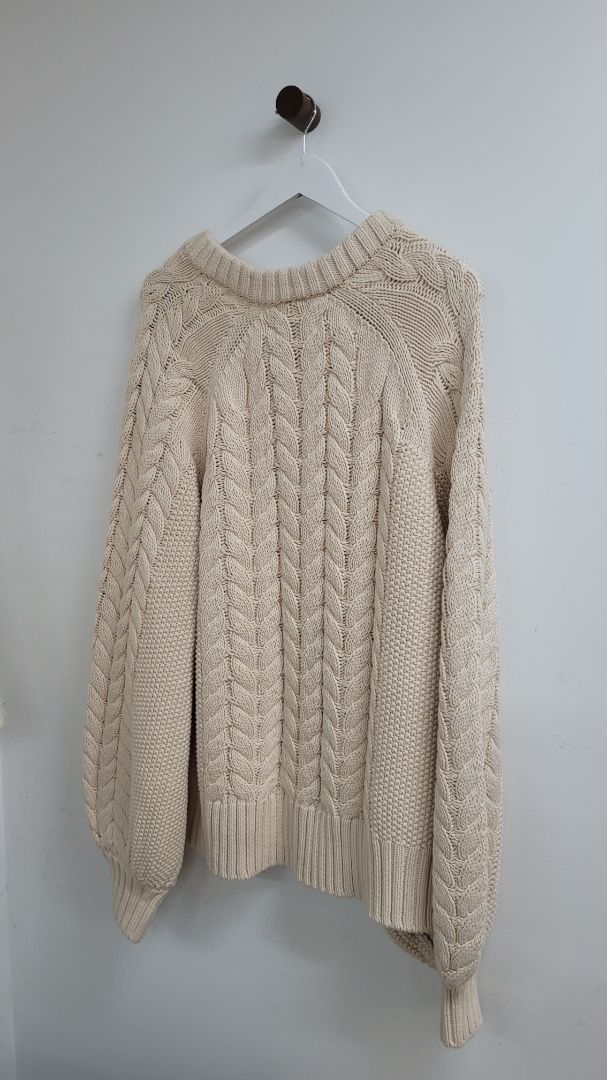 Beige Alexandra cardigan, XXL
