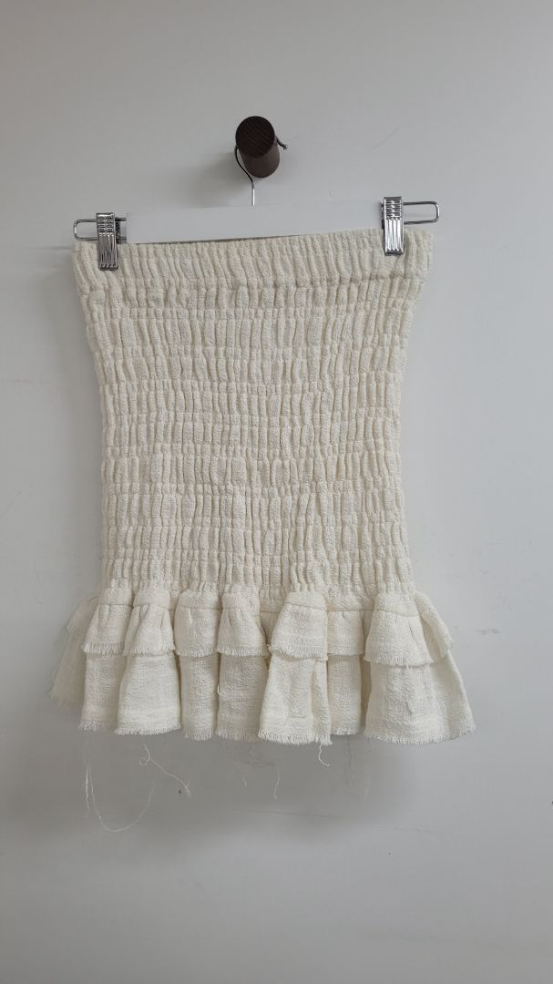 White Marle Skirt, M