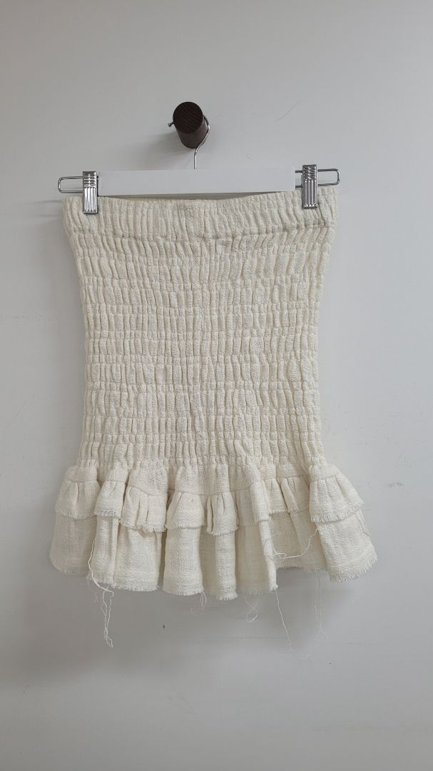 White Marle Skirt, M