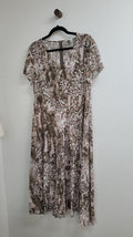 Pink green Verge Dress, S