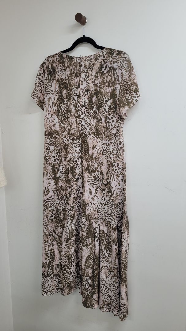 Pink green Verge Dress, S