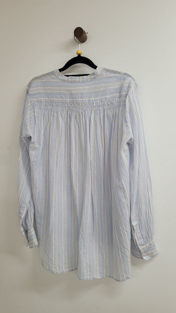 Blue and white Sills Long Sleeve Top, 8