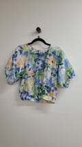 White blue green Ivy + Jack Short Sleeve Top, 6