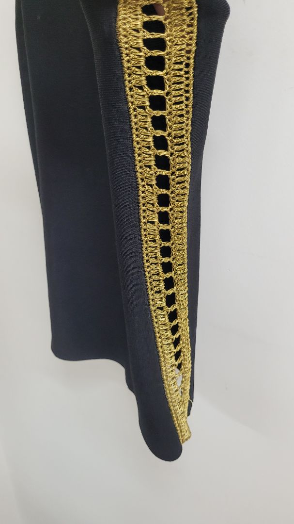 black,gold Sass & Bide Short Sleeve Top, xs