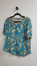 Floral Bettie Munro Short Sleeve Top, S
