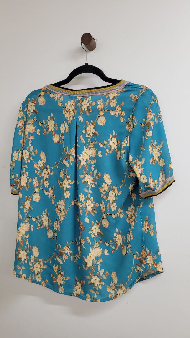 Floral Bettie Munro Short Sleeve Top, S