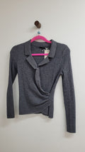 Grey Zow Zow Long Sleeve Top, XS