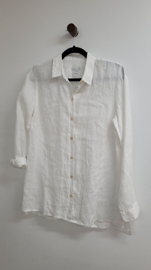 White Love linen shirt, S