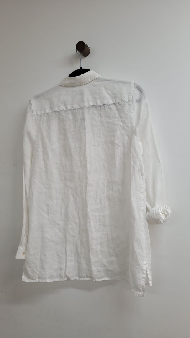 White Love linen shirt, S