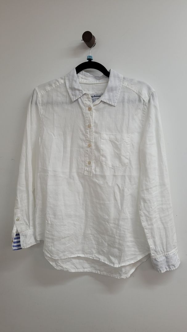 white Tommy Bahama Long Sleeve Top, xs
