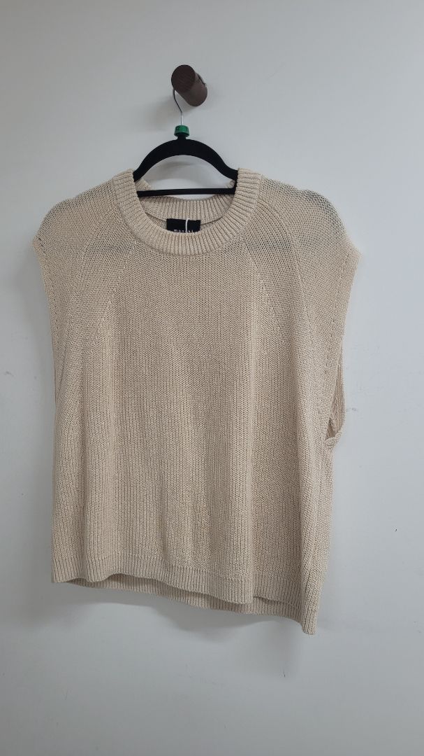 Beige Moochi Short Sleeve Top, M