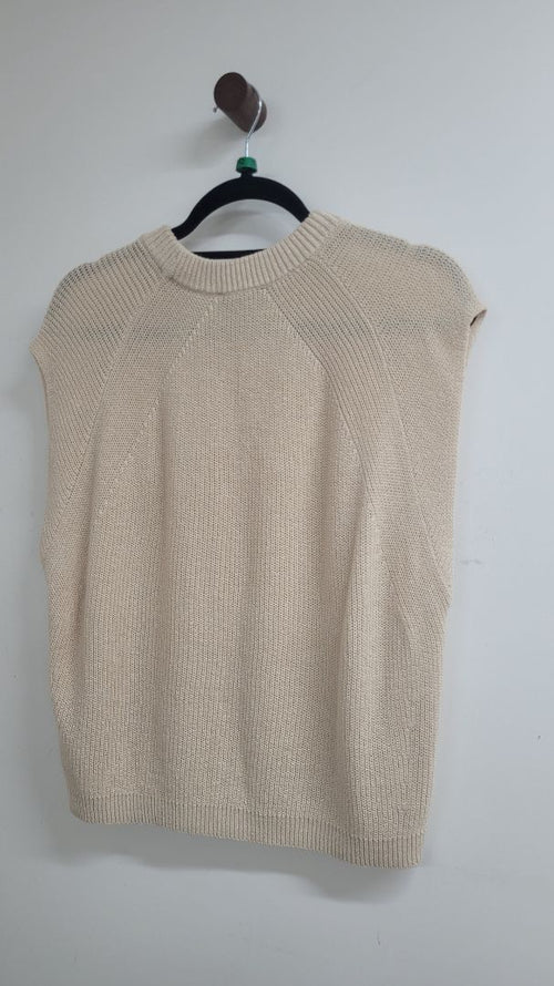 Beige Moochi Short Sleeve Top, M