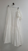 White Caitlin Crisp Skirt, 8