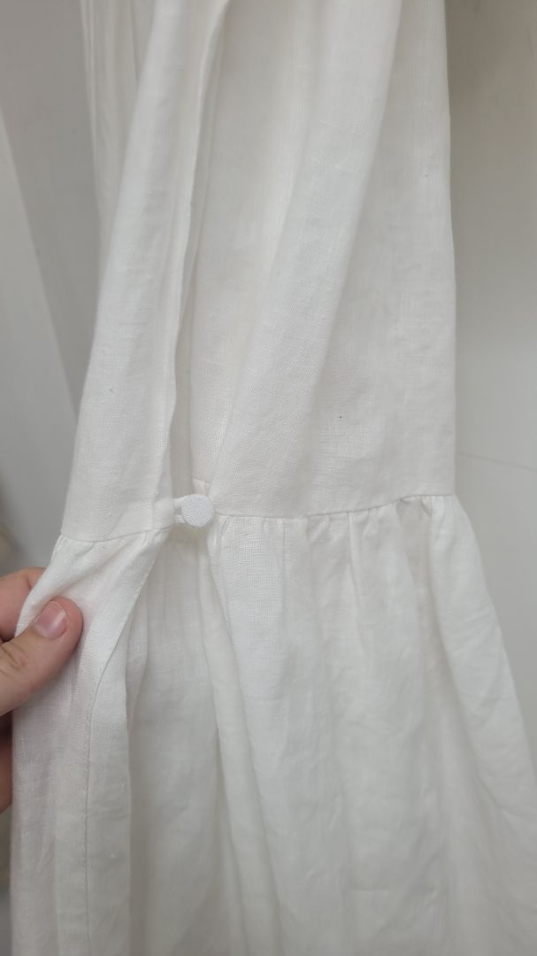 White Caitlin Crisp Skirt, 8