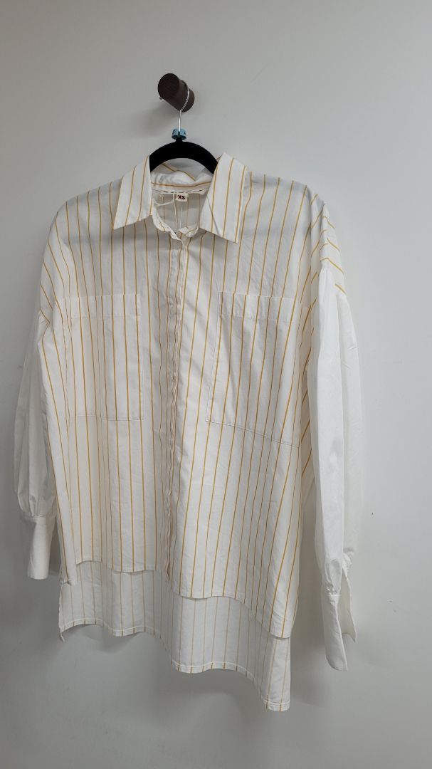 White and yellow Cooper Shirt, xs