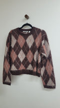 Brown and pink Country Road Jumper, XS