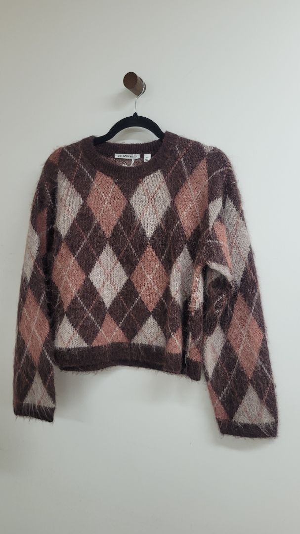 Brown and pink Country Road Jumper, XS