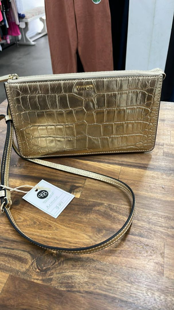 Gold Mimco Handbag