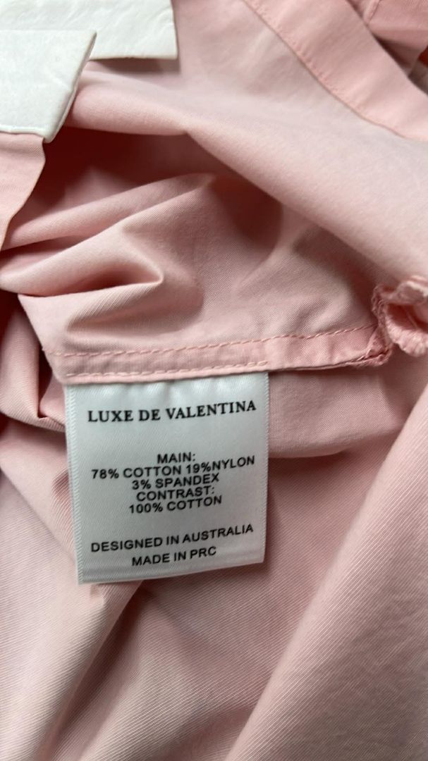 pink luxe de valentina Short Sleeve Top, 8