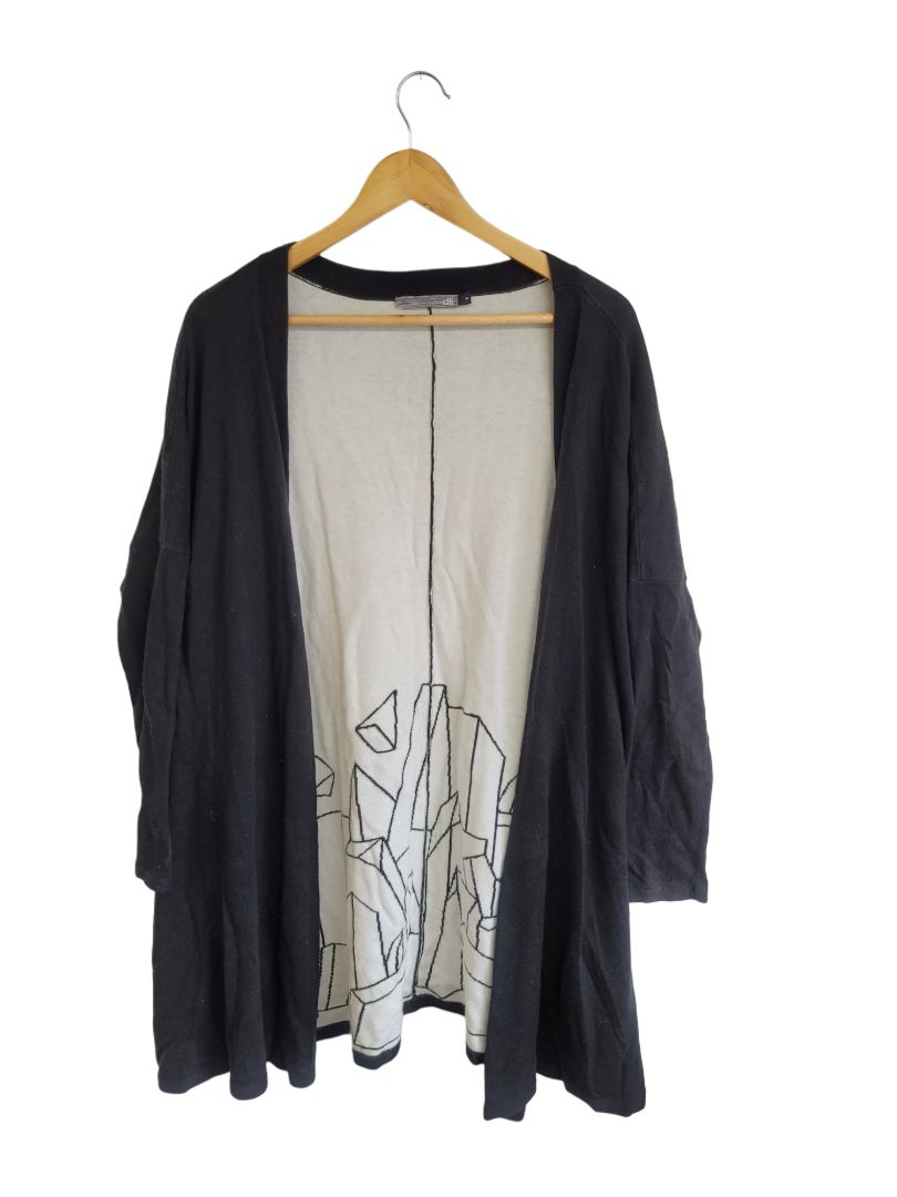 Black and white Elk Cardigan, S