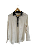 Cream with black trim Michael kors Long Sleeve Top, L