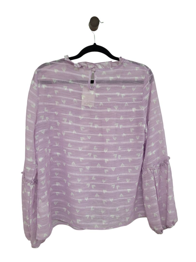 Purple and white PIA Blouse, M