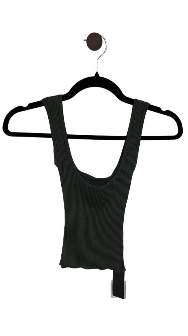 Green knuefermann Ribbed tank, XS