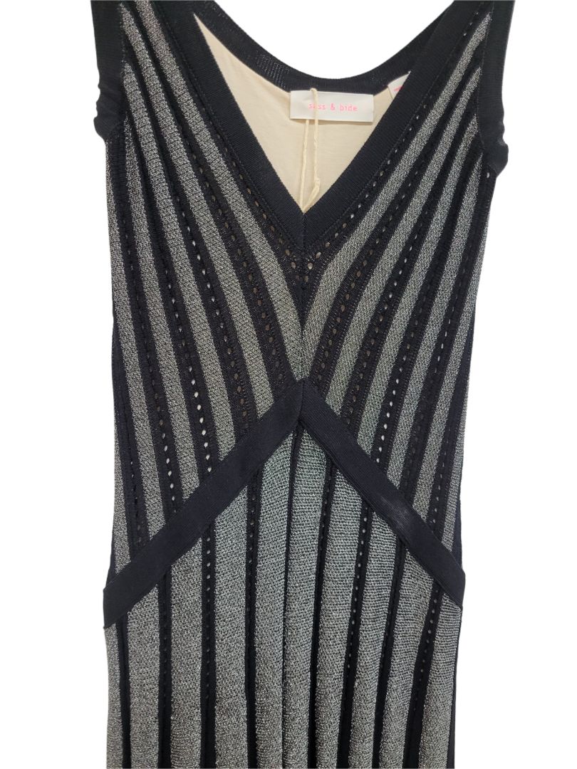 Black and silver Sass & Bide Dress, 8