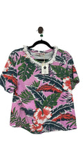 Purple and green Cooper Short Sleeve Top, M