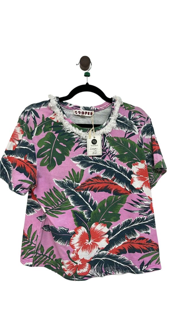 Purple and green Cooper Short Sleeve Top, M