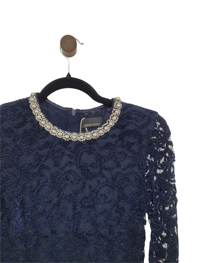Navy Ermanno Scervino Dress, xs