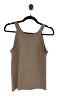 Brown Amaya Ribbed tank, S