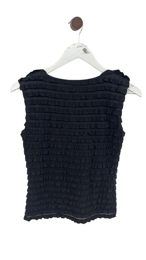 Black Joseph Riboff Short Sleeve Top, 8