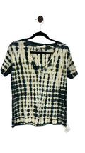 Green and cream Leon & Harper Short Sleeve Top, S