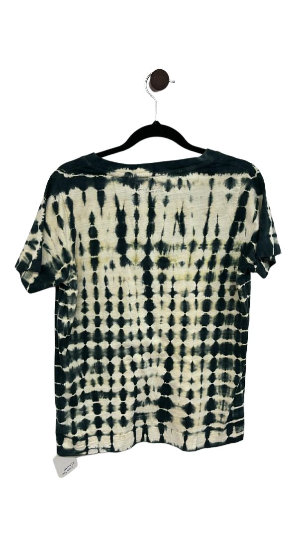 Green and cream Leon & Harper Short Sleeve Top, S