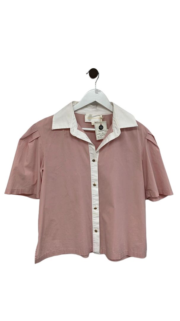 pink luxe de valentina Short Sleeve Top, 8