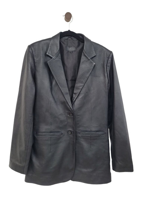 Black Apostl Leather blazer, 12