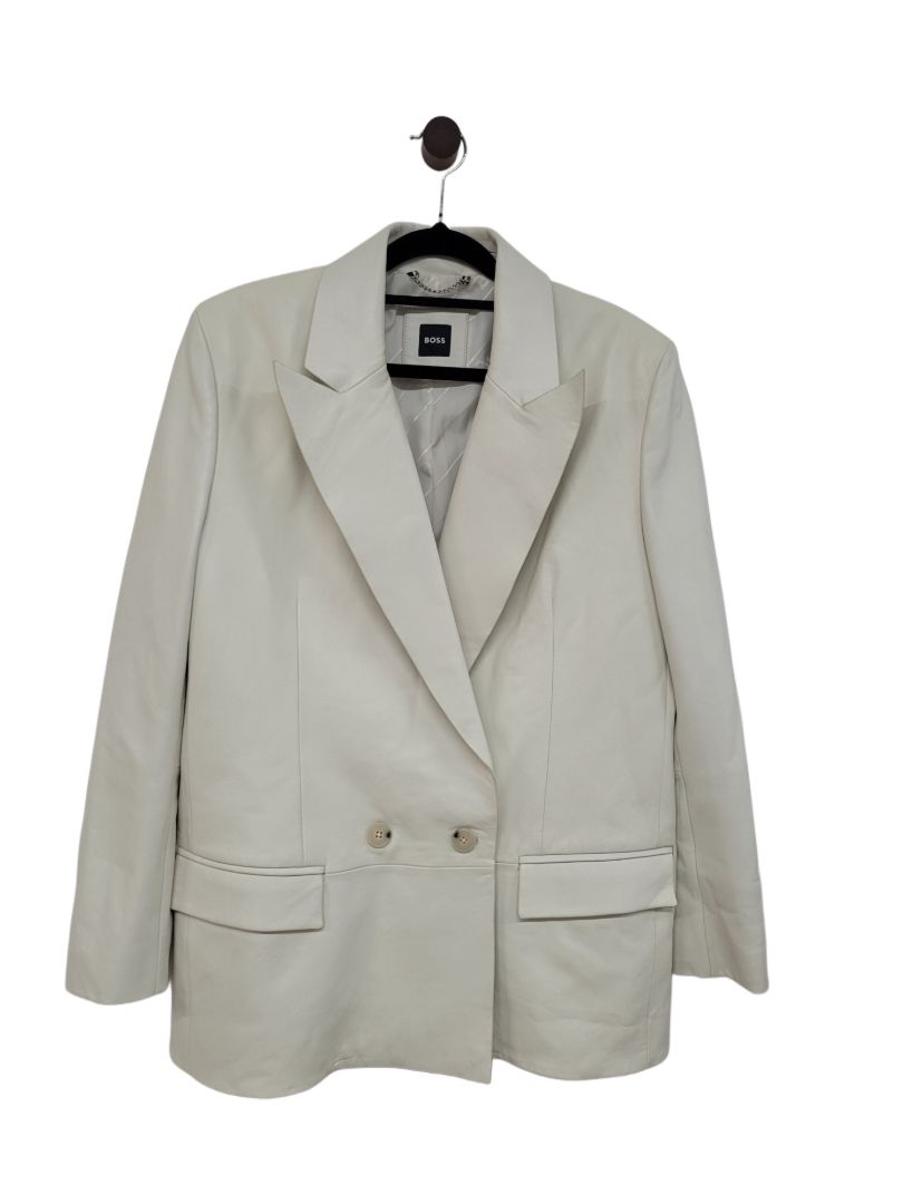 Cream Hugo boss Lambs leather, Uk8