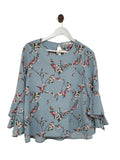 Blue Sunny Girl Long Sleeve Top, 8