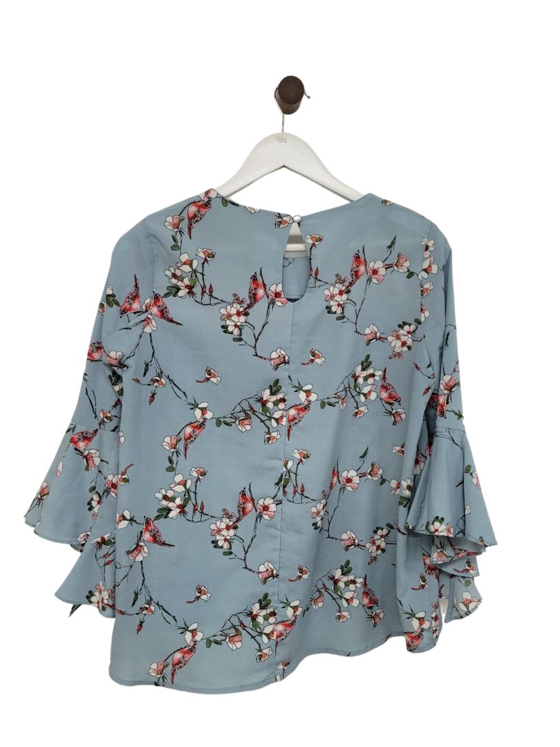 Blue Sunny Girl Long Sleeve Top, 8