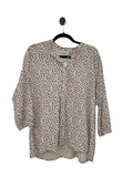 Cream with flowers Uniqlo Long Sleeve Top, L