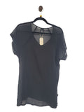 Black Kilt Short Sleeve Top, 8